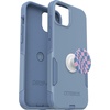 image:imageBundle OtterBox iPhone 15 Plus and iPhone 14 Plus Commuter Series Case  CRISP DENIM  PopSockets PopGrip  WAVY CHECKER slim amp tough pocketfriendly with port protection PopGrip included