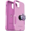 image:imageBundle OtterBox iPhone 15 Plus and iPhone 14 Plus Commuter Series Case  RUN WILDFLOWER  PopSockets PopGrip  FLUTTERBY slim amp tough pocketfriendly with port protection PopGrip included