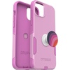 image:imageOtterBox Bundle iPhone 15 Plus and iPhone 14 Plus Commuter Series Case  Run Wildflower  PopSockets PopGrip  Plum Stripe Slim amp Tough PocketFriendly with Port Protection PopGrip Included