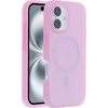 image:imageOtterBox Core Series for MagSafe for iPhone 16  Carnival Night Black Sleek Rubber Design Smooth Finish Camera Bumpers and Protective Screen LipCrystal Blush Pink