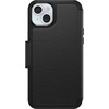 image:imageOtterBox iPhone 15 Plus Only Strada Folio Series Case  Shadow Black Card Holder Snaps to MagSafe Genuine Leather PocketFriendly Folio case Ships in polybag