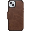 image:imageOtterBox iPhone 15 Plus and iPhone 14 Plus Strada Folio Series Case  Espresso Brown Card Holder Snaps to MagSafe Genuine Leather PocketFriendly Folio case