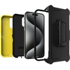 image:imageOtterBox iPhone 15 Pro MAX Only Defender Series Case  Mountain Majesty Purple screenless Rugged amp Durable with Port Protection Includes Holster Clip KickstandNight Reverse Yellow  Black