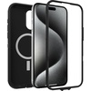 image:imageOtterBox iPhone 15 Pro MAX Only Defender Series XT Clear Case  DARK SIDE BlackClear screenless rugged  snaps to MagSafe lanyard attachment ships in polybag ideal for business customersBlack