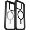 image:imageOtterBox iPhone 15 Pro MAX Only Defender Series XT Clear Case  Dark Side BlackClear screenless Rugged Snaps to MagSafe Lanyard Attachment