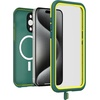 image:imageOtterBox iPhone 15 Pro MAX Only FR Series Waterproof Case with MagSafe Designed by LifeProof  Pine Green Waterproof 60 Recycled Plastic Sleek and StylishGreen
