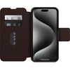 image:imageOtterBox iPhone 15 Pro MAX Only Strada Folio Series Case  Espresso Brown Card Holder Snaps to MagSafe Genuine Leather PocketFriendly Folio case