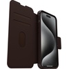 image:imageOtterBox iPhone 15 Pro MAX Only Strada Folio Series Case  Espresso Brown Card Holder Snaps to MagSafe Genuine Leather PocketFriendly Folio case