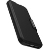 image:imageOtterBox iPhone 15 Pro MAX Only Strada Folio Series Case  SHADOW Black card holder snaps to MagSafe genuine leather pocketfriendly folio case ships in polybag