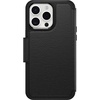 image:imageOtterBox iPhone 15 Pro MAX Only Strada Folio Series Case  SHADOW Black card holder snaps to MagSafe genuine leather pocketfriendly folio case ships in polybag
