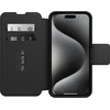 image:imageOtterBox iPhone 15 Pro MAX Only Strada Folio Series Case  Shadow Black Card Holder Snaps to MagSafe Genuine Leather PocketFriendly Folio Case
