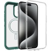image:imageOtterBox iPhone 15 Pro Max Defender Series XT Clear Case  Velvet Evergreen Clear Screenless Rugged Snaps to MagSage Lanyard Attachment PressureFitted DualLayer iPhone Case