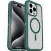 image:imageOtterBox iPhone 15 Pro Max Defender Series XT Clear Case  Velvet Evergreen Clear Screenless Rugged Snaps to MagSage Lanyard Attachment PressureFitted DualLayer iPhone Case
