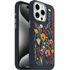 image:imageOtterBox iPhone 15 Pro Max Symmetry Series Cactus Leather Embroidery for MagSafe  Enchanted Garden Blue Slim Premium Protective iPhone CaseEnchanted Garden Blue