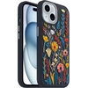 image:imageOtterBox iPhone 15 Pro Max Symmetry Series Cactus Leather Embroidery for MagSafe  Enchanted Garden Blue Slim Premium Protective iPhone CaseEnchanted Garden Blue