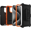 image:imageOtterBox iPhone 15 Pro Only Defender Series Case  Realtree Edge Blaze OrangeBlackRT Edge Rugged amp Durable with Port Protection Includes Holster Clip Kickstand