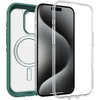 image:imageOtterBox iPhone 15 Pro Only Defender Series XT Clear Case  Velvet Evergreen Clear Screenless Rugged Snaps to MagSafe Lanyard AttachmentVelvet Evergreen