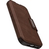 image:imageOtterBox iPhone 15 Pro Only Strada Folio Series Case  Espresso Brown Card Holder Snaps to MagSafe Genuine Leather PocketFriendly Folio caseBrown