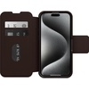 image:imageOtterBox iPhone 15 Pro Only Strada Folio Series Case  Espresso Brown Card Holder Snaps to MagSafe Genuine Leather PocketFriendly Folio caseBrown