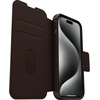 image:imageOtterBox iPhone 15 Pro Only Strada Folio Series Case  Espresso Brown Card Holder Snaps to MagSafe Genuine Leather PocketFriendly Folio caseBrown