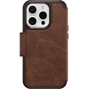 image:imageOtterBox iPhone 15 Pro Only Strada Folio Series Case  Espresso Brown Card Holder Snaps to MagSafe Genuine Leather PocketFriendly Folio caseBrown