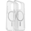 image:imageOtterBox iPhone 15 Pro Only Symmetry Series Clear Case  Stardust ClearSilver Snaps to MagSafe UltraSleek Raised Edges Protect Camera amp Screen