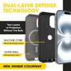 image:imageOtterBox iPhone 16 Commuter Series Case  Baby Blue Jeans Thin amp Protective iPhone Case DualLayer Impact Absorbing iPhone CasePompeii Grey