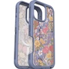 image:imageOtterBox iPhone 16 Defender Series XT Clear Case  Brick Red Clear  Tough Rugged amp Durable iPhone Case Snaps on MagSafe PressureFitted DualLayer iPhone CaseFloral Purple