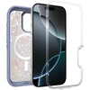 image:imageOtterBox iPhone 16 Defender Series XT Clear Case  Brick Red Clear  Tough Rugged amp Durable iPhone Case Snaps on MagSafe PressureFitted DualLayer iPhone CaseFloral Purple