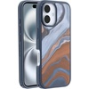 image:imageOtterBox iPhone 16 Symmetry Series Clear Case  Floral Romance Blue  UltraThin Sleek iPhone Case Floral iPhone CaseHigh Desert Marble