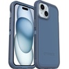 image:imageOtterBox iPhone 16e 15 14 amp 13 Defender Series XT Case  Baby Blue Jeans Blue Screenless Rugged Snaps to MagSafe Lanyard Attachment