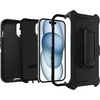 image:imageOtterBox iPhone 17e 16e 15 14 amp 13 Defender Series XT Clear Case  Dark Side BlackClear Screenless Rugged Snaps on MagSafe PressureFitted DualLayer iPhone CaseBlack