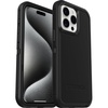 image:imageOtterBox iPhone 15 Pro MAX Only Defender Series XT Clear Case  DARK SIDE BlackClear screenless rugged  snaps to MagSafe lanyard attachment ships in polybag ideal for business customersBlack