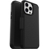 image:imageOtterBox iPhone 15 Pro MAX Only Strada Folio Series Case  Shadow Black Card Holder Snaps to MagSafe Genuine Leather PocketFriendly Folio Case