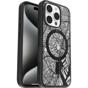 image:imageOtterBox Clear case with colorful grip edge case for iPhone 15 Pro  LONDON BlackTokyo Black