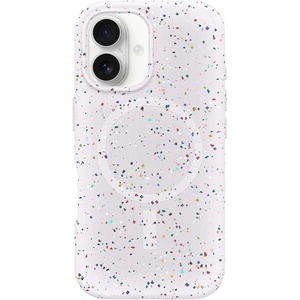 image:imageOtterBox Core Series for MagSafe for iPhone 16  ICY Mist Blue Sleek Rubber Design Smooth Finish Camera Bumpers and Protective Screen Lip UltraThin Sleek iPhone CaseSprinkles White