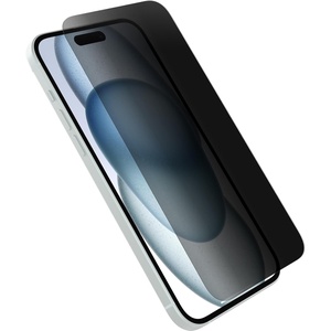 image:imageOtterBox iPhone 15 Plus Premium Glass Scratch Protection Flawless Touch Response Fingerprint Resistant Easy Installation ships in polybagAntimicrobial and Privacy Glass