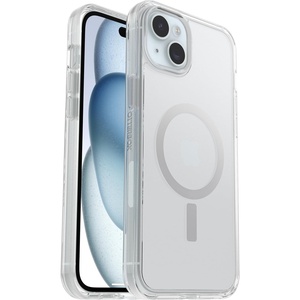image:imageOtterBox iPhone 15 Plus and iPhone 14 Plus Symmetry Series Clear Case  Clear snaps to MagSafe ultrasleek raised edges protect camera amp screen ships in polybag