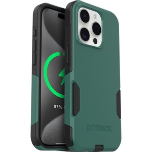 image:imageOtterBox iPhone 15 Pro MAX Only Commuter Series Case  GET Your Greens Green Slim amp Tough PocketFriendly with Port ProtectionGreenBlack