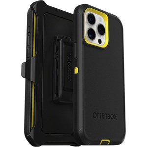 image:imageOtterBox iPhone 15 Pro MAX Only Defender Series Case  Mountain Majesty Purple screenless Rugged amp Durable with Port Protection Includes Holster Clip KickstandNight Black  Yellow