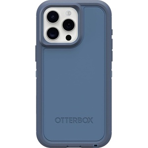 image:imageOtterBox iPhone 15 Pro MAX Only Defender Series XT Case  Baby Blue Jeans Blue screenless Rugged Snaps to MagSafe Lanyard Attachment