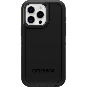 image:imageOtterBox iPhone 15 Pro MAX Only Defender Series XT Case  Black Screenless Rugged Snaps to MagSafe Lanyard Attachment