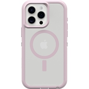 image:imageOtterBox iPhone 15 Pro MAX Only Defender Series XT Clear Case  Mountain Frost Clear screenless Rugged Snaps to MagSafe Lanyard Attachment