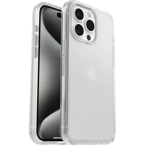 image:imageOtterBox iPhone 15 Pro MAX Only Symmetry Clear Series Case  Clear UltraSleek Wireless Charging Compatible Raised Edges Protect Camera amp Screen Ships in polybag Ideal for Business customersClear