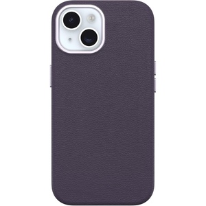 image:imageOtterBox iPhone 15 Pro Max Symmetry Series Cactus Leather Embroidery for MagSafe  Enchanted Garden Blue Slim Premium Protective iPhone CasePurple