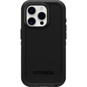 image:imageOtterBox iPhone 15 Pro Only Defender Series XT Case  Black screenless Rugged Snaps to MagSafe Lanyard AttachmentBlack