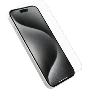 image:imageOtterBox iPhone 15 Pro Only Glass Screen Protector scratch protection flawless clarity fingerprint resistant ships in polybag ideal for business customersAntimicrobial Glass
