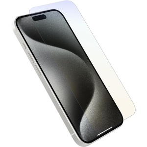 image:imageOtterBox iPhone 15 Pro Only Glass Screen Protector scratch protection flawless clarity fingerprint resistant ships in polybag ideal for business customersAntimicrobial and Bluelight Glass