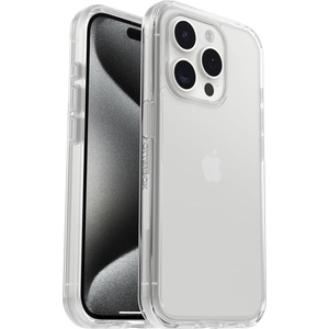 image:imageOtterBox iPhone 15 Pro Only Symmetry Clear Series Case  Clear UltraSleek Wireless Charging Compatible Raised Edges Protect Camera amp Screen Ships in polybag Ideal for Business customers