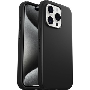 image:imageOtterBox iPhone 15 Pro Only Symmetry Series Clear Case  Clear snaps to MagSafe ultrasleek raised edges protect camera amp screen ships in polybag ideal for business customersBlack